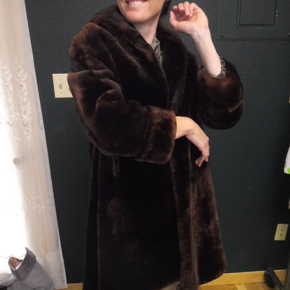 VTG 1950's Kerrybrooke Mutton Shearling Coat
